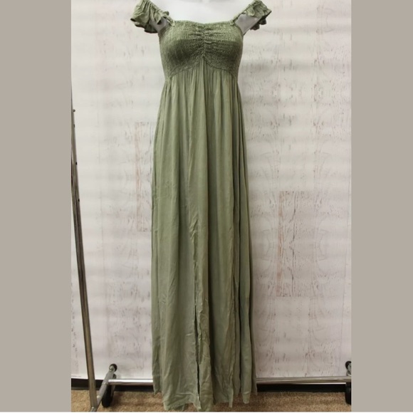 Raviya Off The Shoulder Maxi Cover Up Swim Dress - Picture 2 of 6